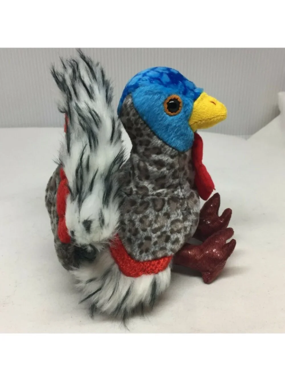 Ty Original Beanie Baby Lurkey Turkey Gray Blue Plush Stuffed Animal W Tag 2000